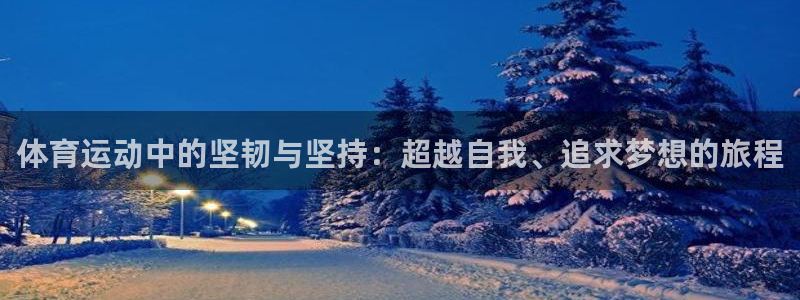 谈球吧体育：体育运动中的坚韧与坚持：超越自我、追求梦想的旅程