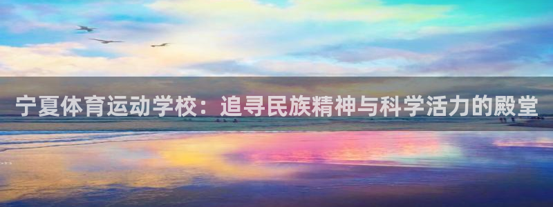 谈球吧体育官网：宁夏体育运动学校：追寻民族精神与科学活力的殿堂